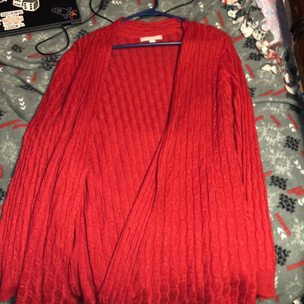 woman within cardigan